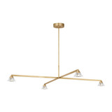 Midrand 31.9W 4 LED Crystal Chandelier by Visual Comfort Modern - SLCH752