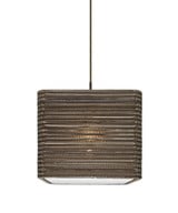 Kirk 12 9W 1 LED Cord Pendant 12 Inches Wide by 10 Inches High by Besa  - 1JT-KIRK12