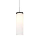 Friz 1 Light Opal Glosst Glass Mini Cord Pendant by Besa - 1JT-FRIZOG