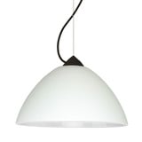 Tessa 1 Light Small Cable Pendant with Flat Canopy by Besa - 1KX-TESSA