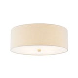 Textile 4 Light 18 Inch Wide Flush Mount by Justice Design - FAB-9731