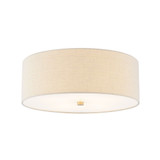Textile 4 Light 18 Inch Wide Flush Mount by Justice Design - FAB-9731