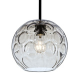 Bombay 1 Light Small Stem Pendant by Besa - 1TT-BOMY-BK