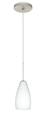 Karli 1 Light Mini Cord Pendant with Flat Canopy by Besa - 1XT-KARLI