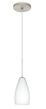 Karli 1 Light Mini Cord Pendant with Flat Canopy by Besa - 1XT-KARLI