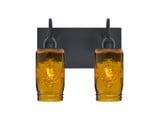 Milo 4 2 Light Vanity Light by Besa - 2WG-MILO4