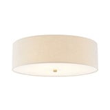 Textile 5 Light 24 Inch Wide Flush Mount by Justice Design - FAB-9732