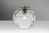 Bombay 1 Light 9.8 Inch Wide Flush Mount by Besa - BOMBAY