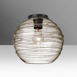 Wave 10 1 Light 10 Inch Wide Semi Flush Mount by Besa - WAVE10