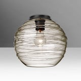 Wave 10 1 Light 10 Inch Wide Semi Flush Mount by Besa - WAVE10