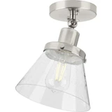 Hinton 1 Light 8 Inch Wide Flush Mount by Progress - P350198