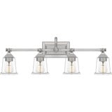 Nicholas 4 Light Coastal Vanity Light by Quoizel - NLC8604