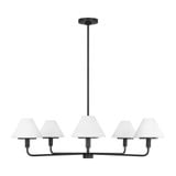 Mendota 5 Light Chandelier 10.75 Inch Tall and 40 Inch Wide by Generation - GLC1235