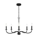 Abells 5 Light Chandelier 18 Inch Tall and 28 Inch Wide by Generation - GLC1205