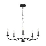 Abells 5 Light Chandelier 18 Inch Tall and 28 Inch Wide by Generation - GLC1205