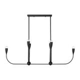 Maya 6 Light Linear Chandelier 17.25 Inch Tall X 48 Inch Wide by Generation - GLC1226