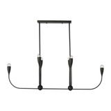 Maya 6 Light Linear Chandelier 17.25 Inch Tall X 48 Inch Wide by Generation - GLC1226
