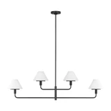 Mendota 4 Light Chandelier 15 Inch Tall and 50 Inch Wide by Generation - GLC1244