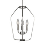 Kennan 3 Light Chandelier 15 Inch Tall and 11 Inch Wide by Generation - GLC1283
