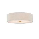 Textile 6 Light 30 Inch Wide Flush Mount by Justice Design - FAB-9733