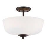 Darcy 3 Light 16 Inch Wide Semi Flush Mount by Designers Fountain - 15006-SF-3