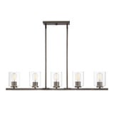 Liam 5 Light Island 7.5 Inch Tall and 42.75 Inch Wide by Designers Fountain - 93038