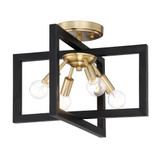 Xander 4 Light 14.75 Inch Wide Flush Mount by Designers Fountain - 92811