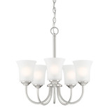 Bronson 5 Light Medium Chandelier by Designers Fountain - D278M-5CH-BN