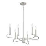 Summit 6 Light Medium Chandelier by Designers Fountain - D269C-6CH-MB