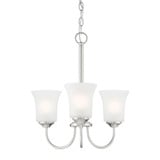 Bronson 3 Light Small Chandelier by Designers Fountain - D278M-3CH-BN