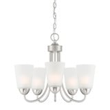 Malone 5 Light Small Chandelier by Designers Fountain - D267M-5CH-BN