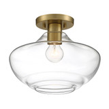 Emma 1 Light 12 Inch Wide Semi Flush Mount by Designers Fountain - D249M-SF-BG