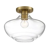 Emma 1 Light 12 Inch Wide Semi Flush Mount by Designers Fountain - D249M-SF-BG