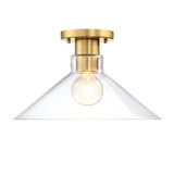 Leena 1 Light Semi Flush Mount 8.5 InchX14 Inch Wide by Designers Fountain - D307M-SF