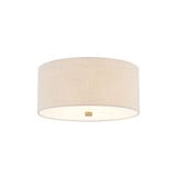 Textile 3 Light 14 Inch Wide Flush Mount by Justice Design - FAB-9735