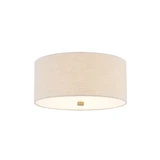 Textile 3 Light 14 Inch Wide Flush Mount by Justice Design - FAB-9735