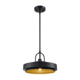 Odea 1 Light Pendant 9.25 Inch Tall and 14 Inch Wide by Designers Fountain - D295M-14P