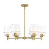 Summer Jazz 6 Light Chandelier 9.25 X 28 Inch Wide by Designers Fountain - D310M-6CH