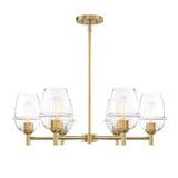 Summer Jazz 6 Light Chandelier 9.25 X 28 Inch Wide by Designers Fountain - D310M-6CH