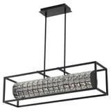 Elan 1 Light Caged Linear Chandelier by Oxygen - 3-676