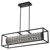Elan 1 Light Caged Linear Chandelier by Oxygen - 3-676