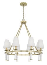 Baxter 8 Light Large Chandelier by Crystorama - 8867