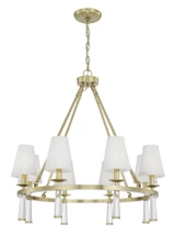 Baxter 8 Light Large Chandelier by Crystorama - 8867