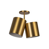 Keiko 2 Light 6 Inch Wide Semi Flush Mount by Kuzco - SF58814