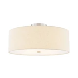 Textile 4 Light 18 Inch Wide Semi Flush Mount by Justice Design - FAB-9761