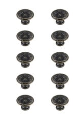 Corio 1.1 Inch Mushroom Knob (Pack of 10) by Elegant Decor - KB2010-10PK