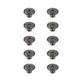 Corio 0.9 Inch Mushroom Knob (Pack of 10) by Elegant Decor - KB2011-10PK