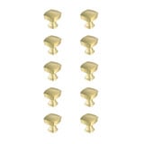 Irvin 1.3 Inch Square Knob (Pack of 10) by Elegant Decor - KB2022-10PK