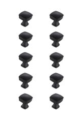 Irvin 1.3 Inch Square Knob (Pack of 10) by Elegant Decor - KB2022-10PK