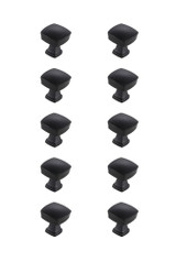 Irvin 1.3 Inch Square Knob (Pack of 10) by Elegant Decor - KB2022-10PK